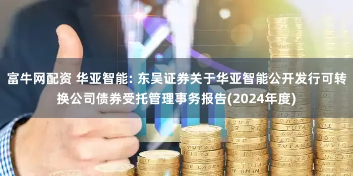 富牛网配资 华亚智能: 东吴证券关于华亚智能公开发行可转换公司债券受托管理事务报告(2024年度)
